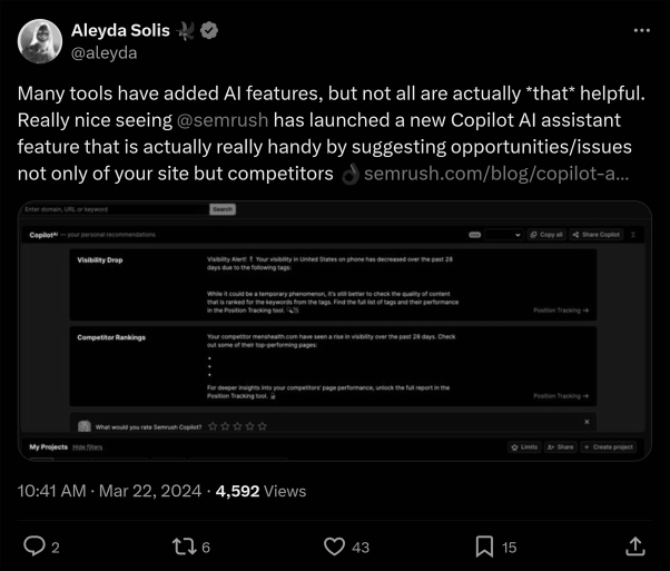 X – Aleyda status